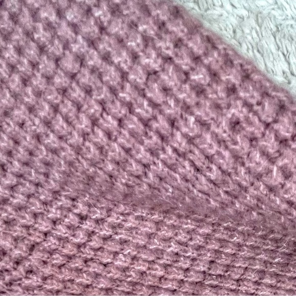 Cozy Long Line Cardigan Duster Medium Dusty Rose Maeve by London Kaye Pockets - Picture 13 of 13